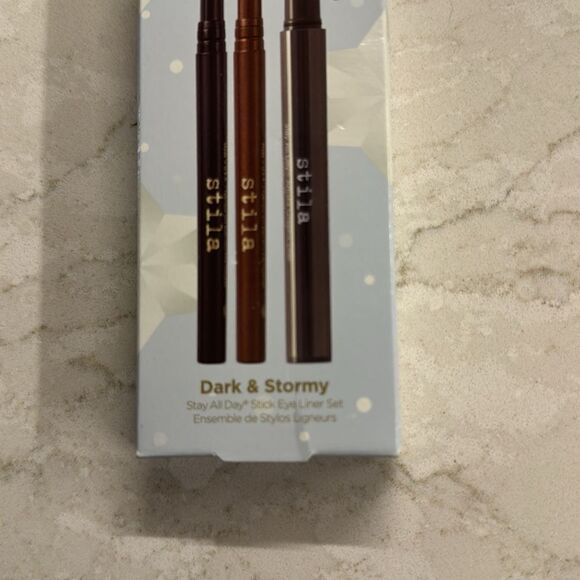 NEW Stila Dark & Stormy Stay All Day Stick Eye Liner Set of 3 Cosmetics - Picture 3 of 4